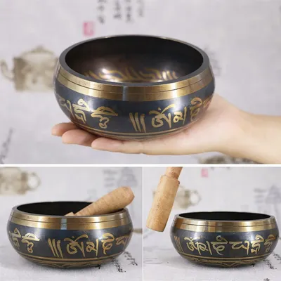 Tibetan Chime Singing Bowl Striker Handmade Buddha Yoga Meditation Sound Yoga Meditation Healing