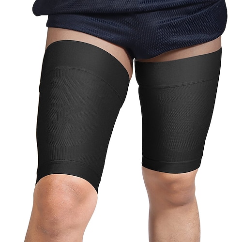 Kompressionsstulpen für die Oberschenkel, Unisex, Kompressionsstulpe für die Kniesehne zur Schmerzlinderung im Quadrizeps, Oberschenkelbandage, ideal für Laufsportverletzungen, Oberschenkelstulpen Image