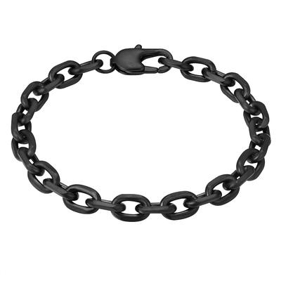 True Rebels Armband aus Edelstahl in Schwarz 21 cm Herren Image