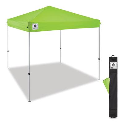ergodyne Shax 6010 Lightweight Pop-Up Tent, Single Skin, 10 ft x 10 ft, Polyester/Steel, Lime, Ships in 1-3 Business Days (EGO12910) Each ergodyne® Ta