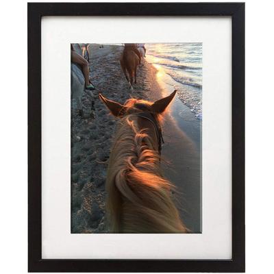 Seco Wooden Frame, 11" x 14" Frame Size, Rectangle, Wood, Black (SSCWP1114BK) Each Seco® Photo Frame