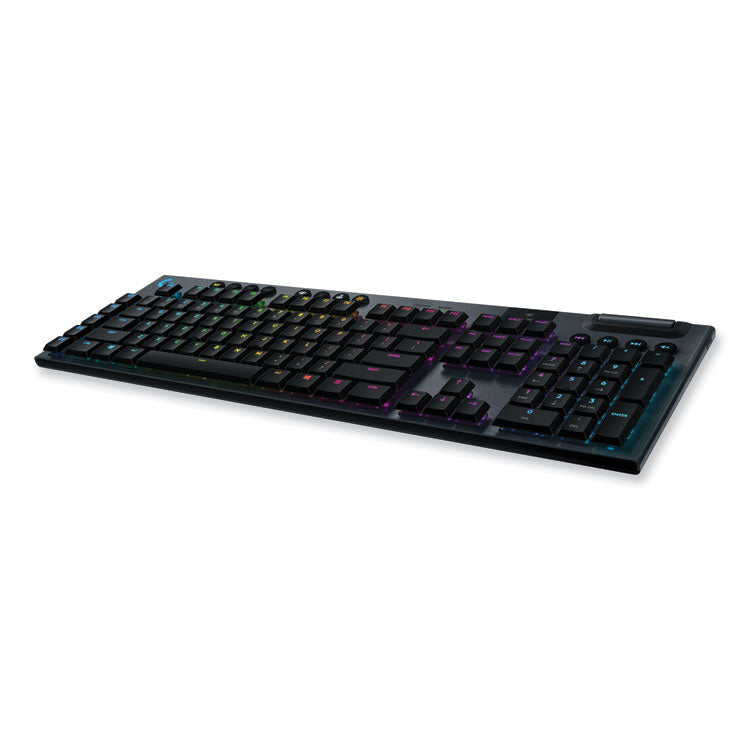 Logitech G915 LIGHTSPEED Wireless RGB Mechanical Gaming Keyboard, Tactile Keys, Black (LOG920008902) Each Logitech®