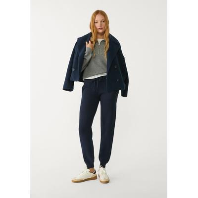 Stradivarius Knit joggers Navy blue S