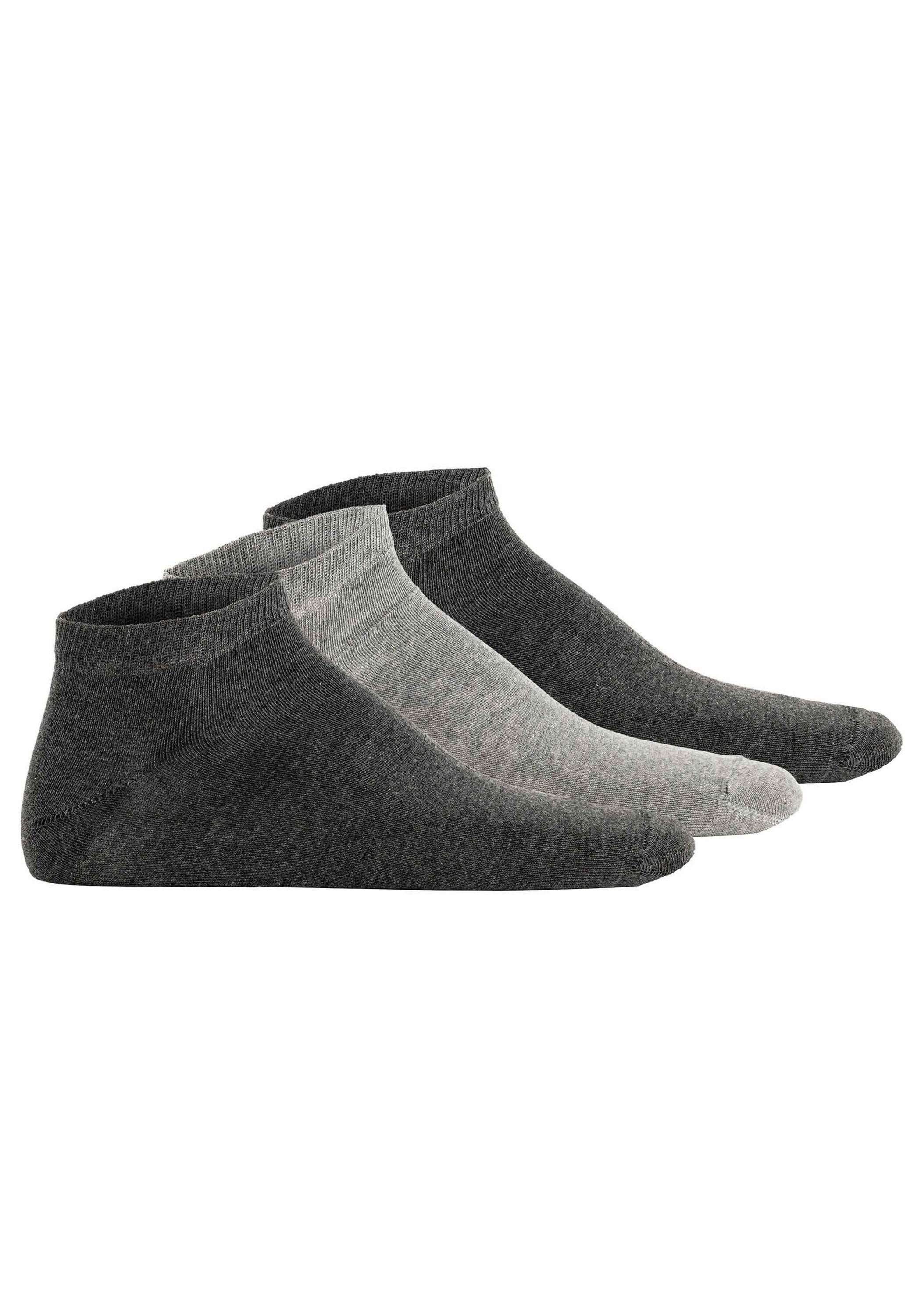 Sneakersocken HUDSON "Socken SIMPLY³ 3-PACK SNEAKER 3er Pack", Herren, Gr. 35-38, grau, Obermaterial: 80% Baumwolle CO. 18% Polyamid PA. 2% Elasthan EL., Socken Sneakersocken