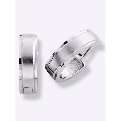 Paar Creolen LADY, silber (weißgold 375), Ohrringe, Damen, Metall Image