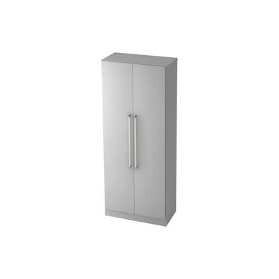 Hammerbacher Schrank Solid 5OH BxTxH 80x42x200,4cm Griff CE Grau/Grau