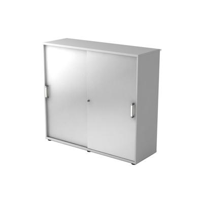 Hammerbacher Schiebetürenschrank Serie 9 3OH BxTxH 120x40x110cm Griff CE Grau/Silber Image