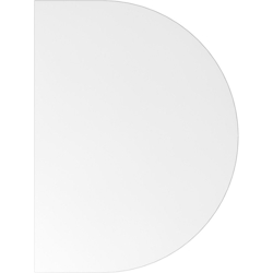 Hammerbacher Anbautisch mit Fuß/Konsole doppelt 60x80cm Weiß/Graphit Image