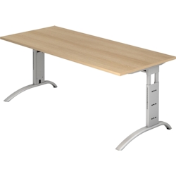 Hammerbacher Schreibtisch 180x80cm höhenverstellbar bis 85cm Eiche Image