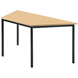 Hammerbacher Besprechungstisch 1600x690mm Buche Fuß Rundrohr schwarz Image