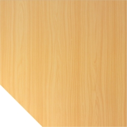 Hammerbacher Verkettungsplatte trapezform 120x120cm mit Fuß Buche/Graphit Image