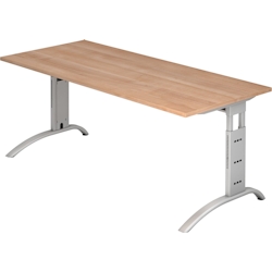 Hammerbacher Schreibtisch 180x80cm höhenverstellbar bis 85cm Nussbaum Image
