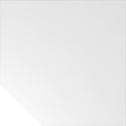 Hammerbacher Verkettungsplatte trapezform 120x120cm mit Fuß eckig Weiß Image