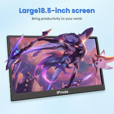 "TEMU 120hz Portable Monitor, ""1080p Fhd Gaming Screen, Suitable For Laptops, Ps5/4, Pc Second Monitor"