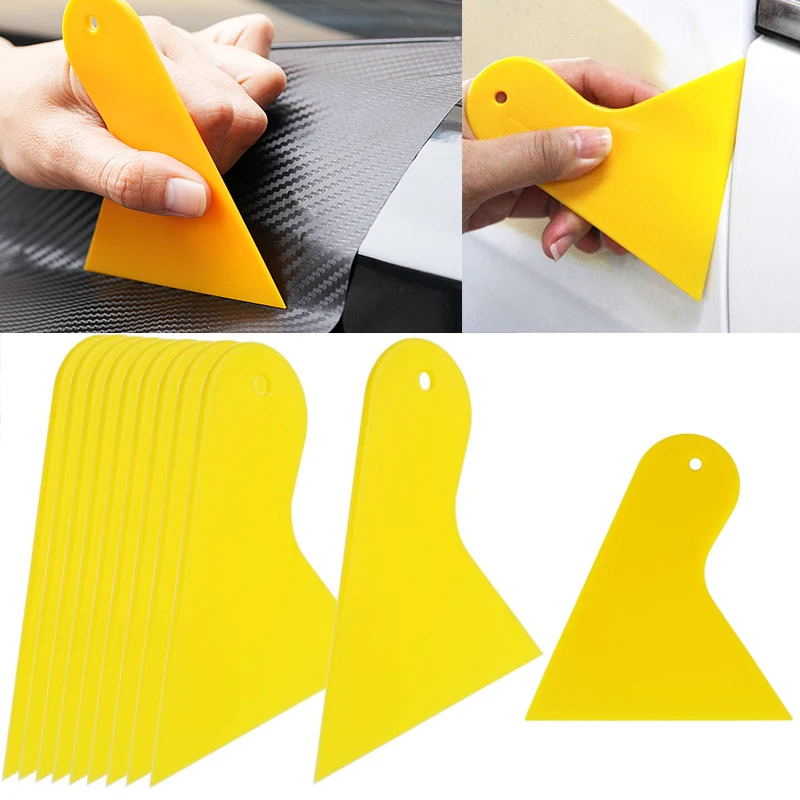 Kratzfreie Kunststoffschaber zum Glätten von Auto-Vinylfolie, Tapetenreinigungsschaber, Kunststoffverteiler für Farbfüller und Spachtelmasse Image