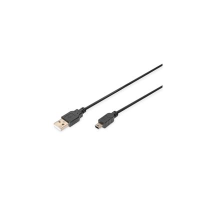 DIGITUS USB 2.0 Anschlusskabel, Typ A - mini B (5pin) 1.0m Image