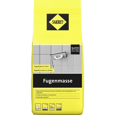 Sakret - Fugenmasse 2 - 5 mm dunkelgrau 5 kg Fugenmörtel