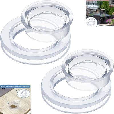3er-Pack Terrassentisch-Schirmringe und Kappen-Set, dickere Löcher, Ringstopfen und Kappen-Set für Image