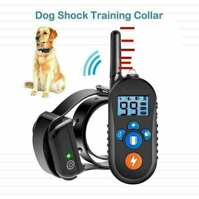 Hundetrainingshalsband – wiederaufladbar, 3 Vibrations-/Schock-/Piepton-Modi, 800 Meter Reichweite,