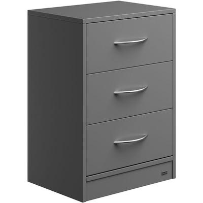 Nachttisch Eloise 3 Schubladen Kabelführung Wandbefestigung Boxspringbett Schlafzimmer Nachtschrank Image