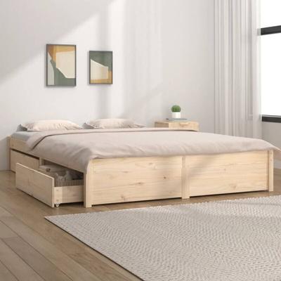Bett mit Schubladen 200x200 cm Image