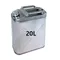 Jane-Huile précieuse en acier inoxydable pour voiture, carburant de rechange, diesel, portable, 20L,
