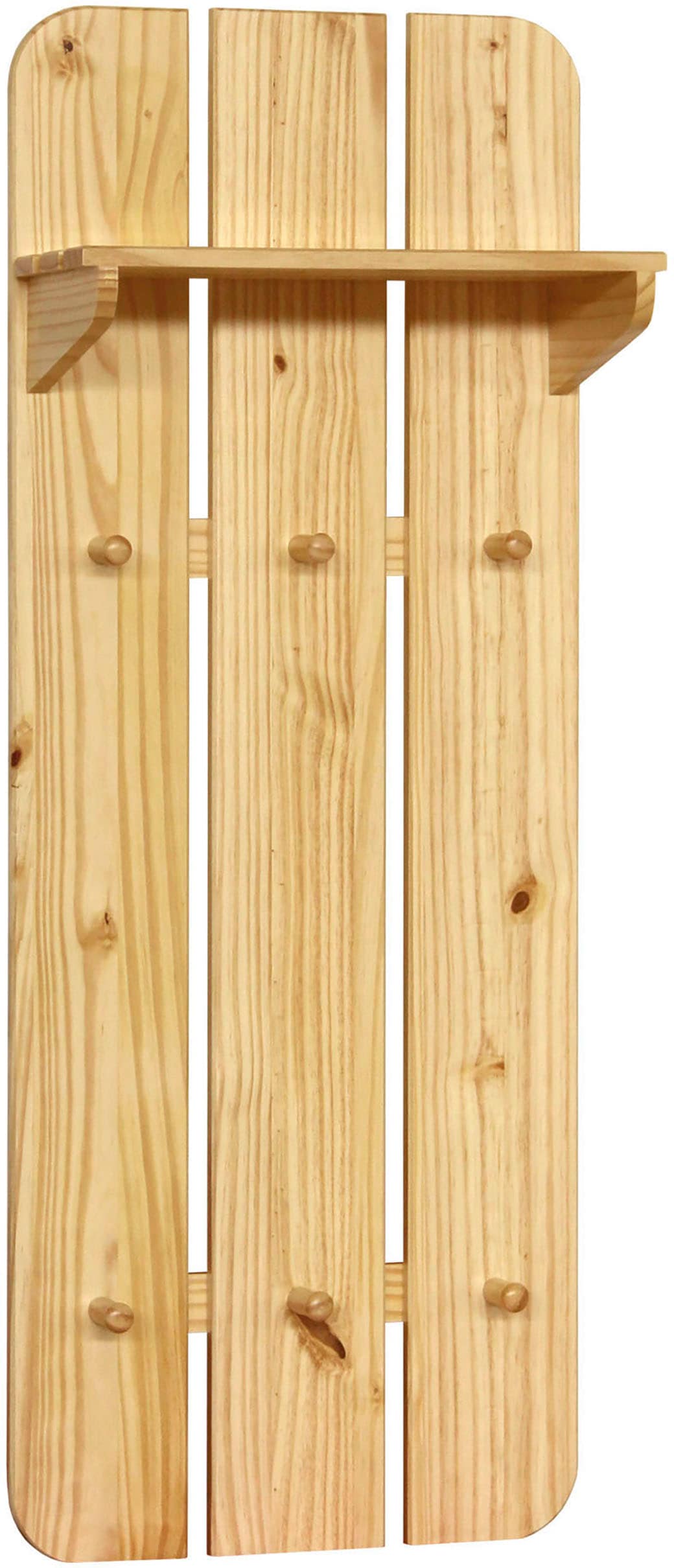 Garderobenpaneel HOME AFFAIRE, beige (natur), B:47cm H:121cm T:20cm, Massivholz, Garderobenpaneele, Garderobenpaneel, mit sichtbarer Maserung