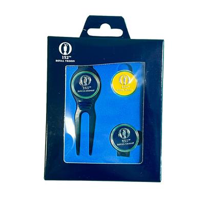 The 152nd Open Royal Troon Tartan-Werkzeug, Kappenclip und Ballmarker-Set