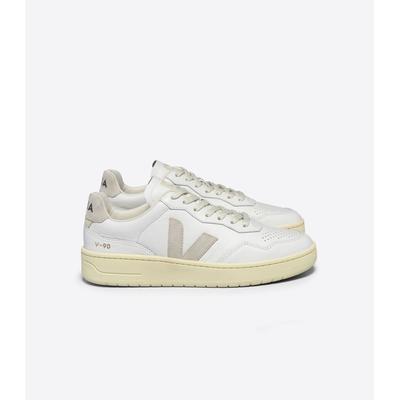 Veja V-90 Leder Männer Weiß/Natural Turnschuhe Image
