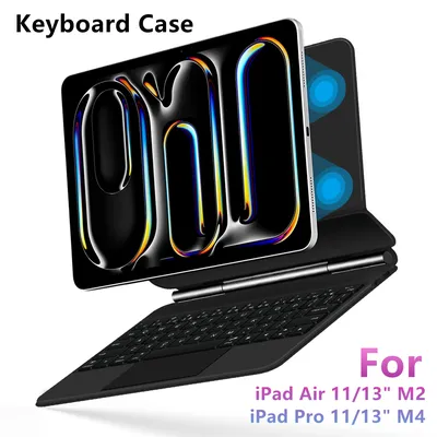 Magic Keyboard Folio For iPad Pro 11 13 inch M4 2024 iPad Air 11 13 inch M2 Smart Cover Magnetic
