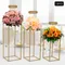 12 PCS Metal Flower Stand, Wedding Centerpieces, Pillar Rectangular Geometric Flower Rack for Event