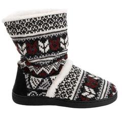Muk Luks Women's Holly Bootie Slippers - Black M