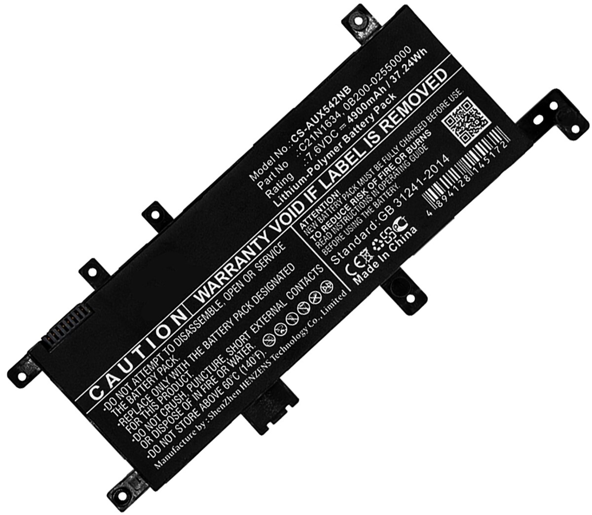 AGI Akku für Asus VivoBook 15 X542UQ-DM071T Li-Pol 7,6 Volt 4900 mAh schwarz Image