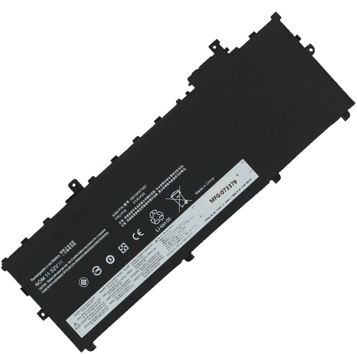 AGI Akku für Lenovo ThinkPad X1-20KGS58G0N Li-Pol 11,58 Volt 4800 mAh schwarz Image