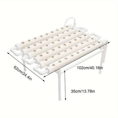 TEMU 54 Holes Plants Soilless Cultivation Bracket For Vegetables At Home, Garden Image