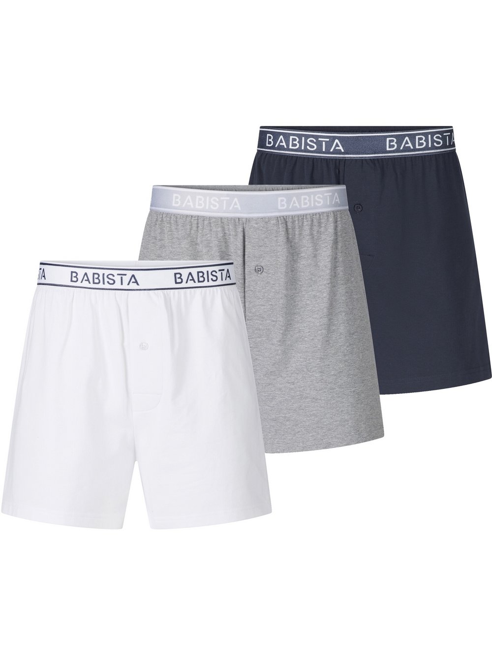 BABISTA 3er Pack Boxershorts Herren weiß, M Image