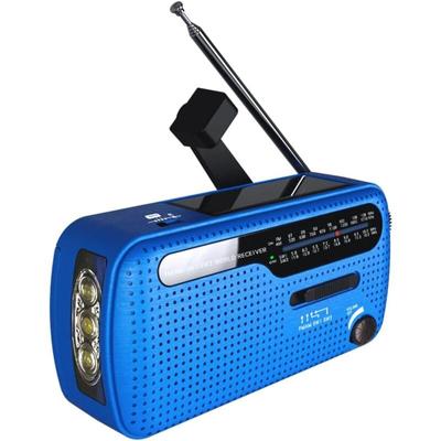 Tragbares FM/AM(MW)/SW-Radio, Handkurbel/Batterie und Netz/Solartransistorradio, Image