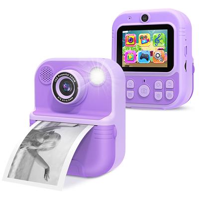 Instant Print Camera for Kids HD 1080P Print Camera for Kids Digital Camera With 3 Rolls Print Paper for Children Toys Boy Girls Christmas Gift