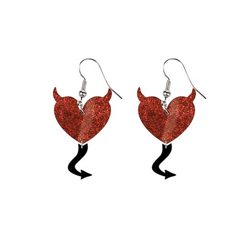 Creolen klassische retro süße Herz Ohrringe Schmuck 1# / 2# / 3# für Valentinstag Straße Image