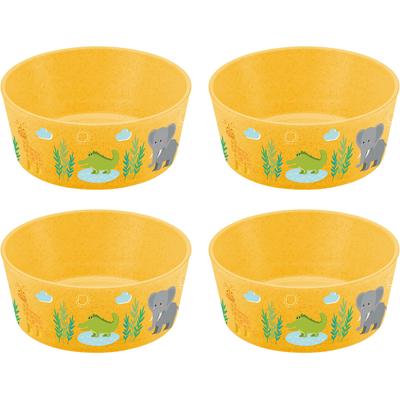 Kinderschale KOZIOL "CONNECT BOWL AFRICA", gelb, B:12,3cm H:12,3cm T:5cm, Kunststoff, Schüsseln, Plastikschüssel Kinderschüssel, 100% recycelbar,100% made in Germany CO² neutral produziert, 400 ml Image