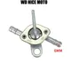 6mm Moto Scooter Rubinetto Carburante Gas Benzina Valvola Serbatoio Carburante Interruttore Mini Auto Portachiavi On OffPer 50cc 70cc 90cc 110cc 125cc 150cc