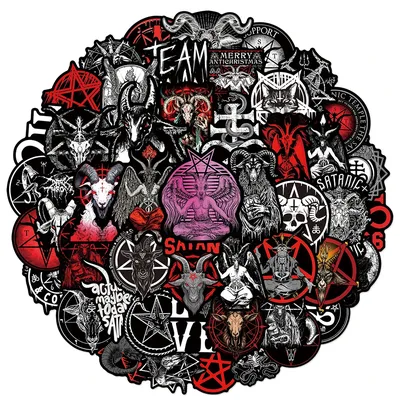 10/30/50 Stück Punk Horror Dämon Satan Graffiti Aufkleber Aufkleber DIY Laptop Skateboard Telefon Auto Coole Dekoration Scrapbooking Aufkleber Image