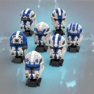 Moc 4533 stücke Star Battle 501st Legion Helme Modell Bausteine Ziegel Diy Bildung Montage Spielzeug Image