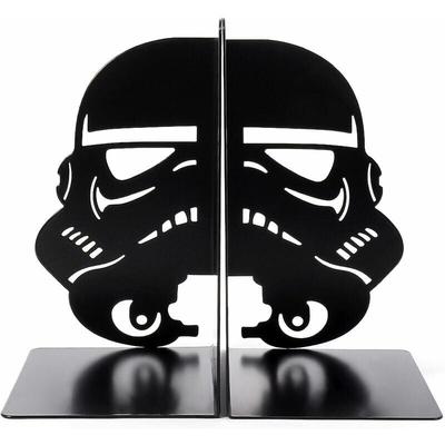 Tigrezy - Imperial Stormtrooper-Buchstützen, schwarze Metallmasken-Buchstützen für dekoratives Image