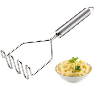 Kartoffelpresse, manueller Kartoffelstampfer aus Edelstahl, Küchengerät, Obst- und Image