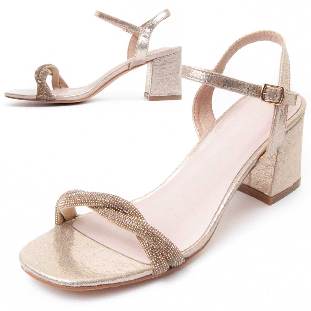 Montevita Absatz Sandale Strassand22 In Gold Image