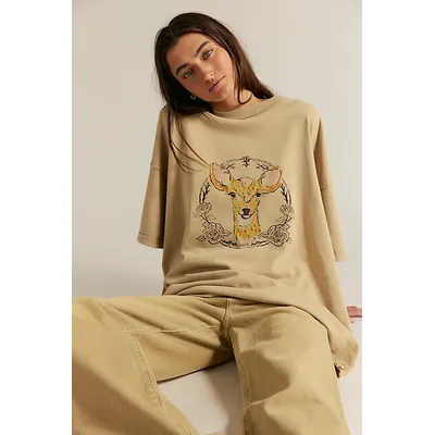 We The Free Farm Friends Tee at Free People in Doe, Size: Small