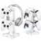 Supporto per cuffie girevole KDD Supporto per cuffie da gioco Supporto per controller con 9 modalità di luce con porte di ricarica USB Gancio per auricolari