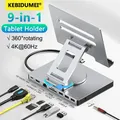 Docking station per supporto tablet HUB USB C 9 in 1 4K60Hz HDMI USB3.0 5Gbps 1000Mbps Supporto per trasferimento dati Ethernet per tablet telefono