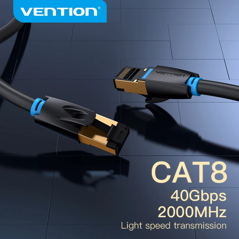 Vention Cat8 Ethernet-Kabel SFTP 40Gbps 2000MHz Cat 8 RJ45 Netzwerk-LAN-Patchkabel für Router Modem Internet RJ 45 Ethernet-Kabel Image